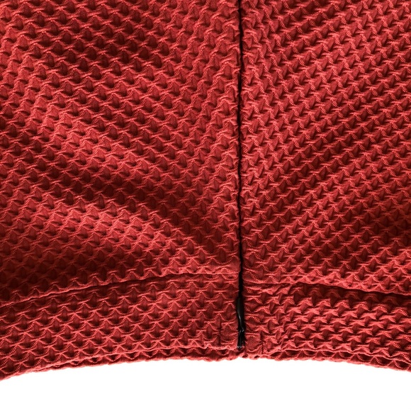 Missguided Textured Wrap Front Midi Skirt Rust - Picture 9 of 9